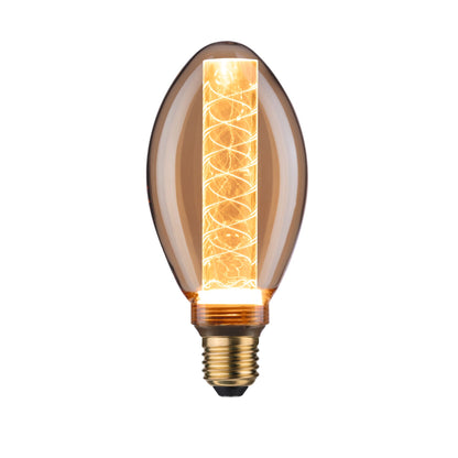 Paulmann LED Vintage-Birne B75 Inner Glow 4W E27 Gold mit Innenkolben Spiralmuster