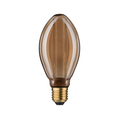 Paulmann LED Vintage-Birne B75 Inner Glow 4W E27 Gold mit Innenkolben Spiralmuster
