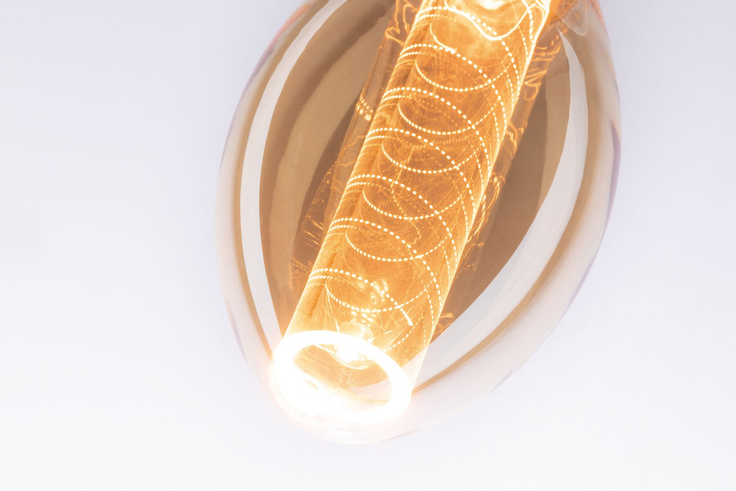 Paulmann LED Vintage-Birne B75 Inner Glow 4W E27 Gold mit Innenkolben Spiralmuster
