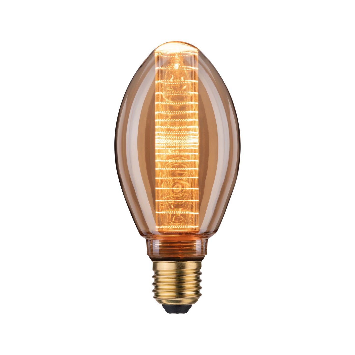 Paulmann LED Vintage-Birne B75 Inner Glow 4W E27 Gold mit Innenkolben Ringmuster