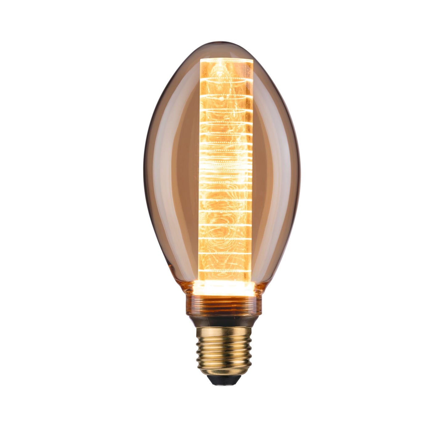 Paulmann LED Vintage-Birne B75 Inner Glow 4W E27 Gold mit Innenkolben Ringmuster