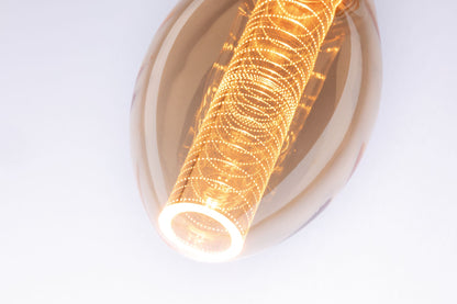 Paulmann LED Vintage-Birne B75 Inner Glow 4W E27 Gold mit Innenkolben Ringmuster