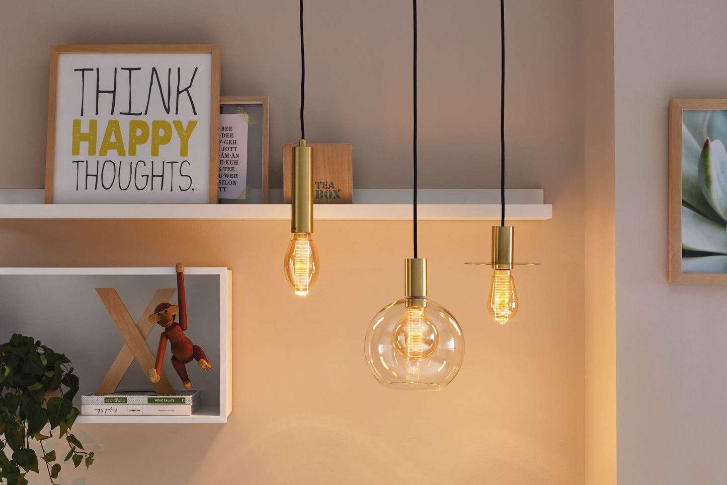 Paulmann LED Vintage-Birne B75 Inner Glow 4W E27 Gold mit Innenkolben Ringmuster