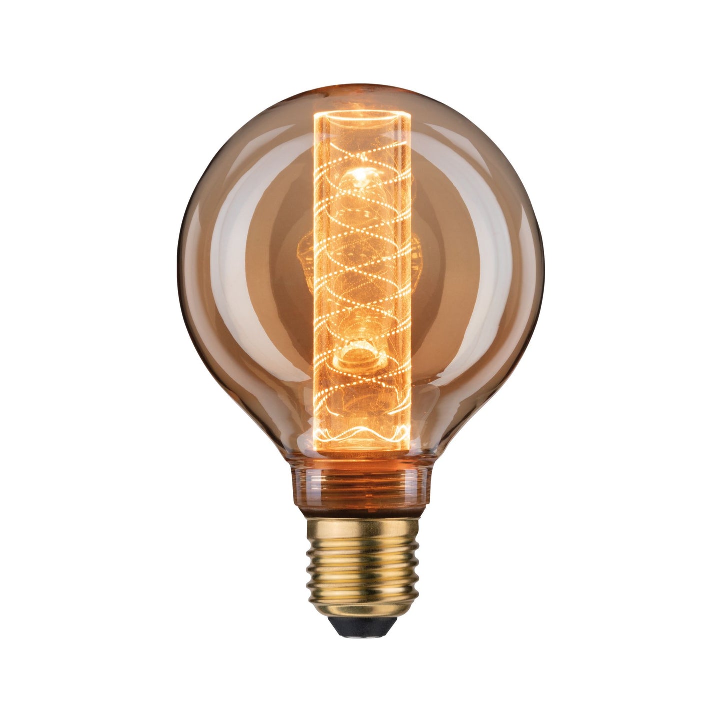 Paulmann LED Vintage-Globe G95 Inner Glow 4W E27 Gold mit Innenkolben Spiralmuster