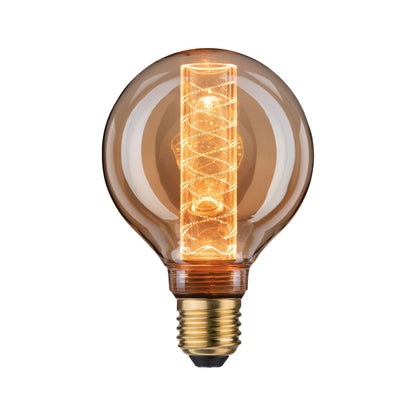 Paulmann LED Vintage-Globe G95 Inner Glow 4W E27 Gold mit Innenkolben Spiralmuster