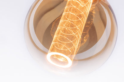 Paulmann LED Vintage-Globe G95 Inner Glow 4W E27 Gold mit Innenkolben Spiralmuster