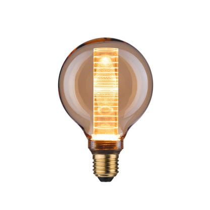 Paulmann LED Vintage-Globe G95 Inner Glow 4W E27 Gold mit Innenkolben Ringmuster