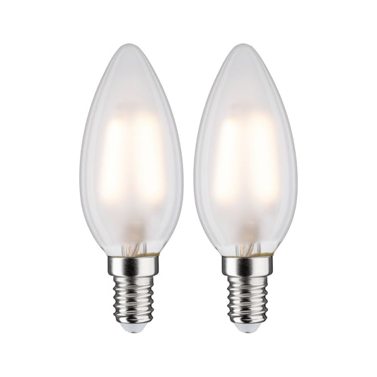 Paulmann LED Kerze 3 Watt E14 Matt Warmweiß 2er-Pack