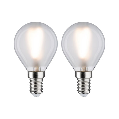 Paulmann LED Tropfen 3 Watt E14 Matt Warmweiß 2er-Pack