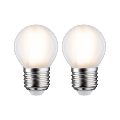 Paulmann LED Tropfen 5 Watt E27 Matt Warmweiß 2er-Pack