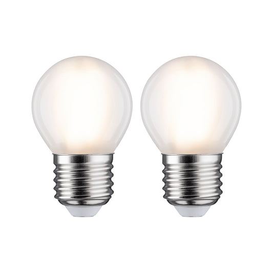 Paulmann LED Tropfen 5 Watt E27 Matt Warmweiß 2er-Pack