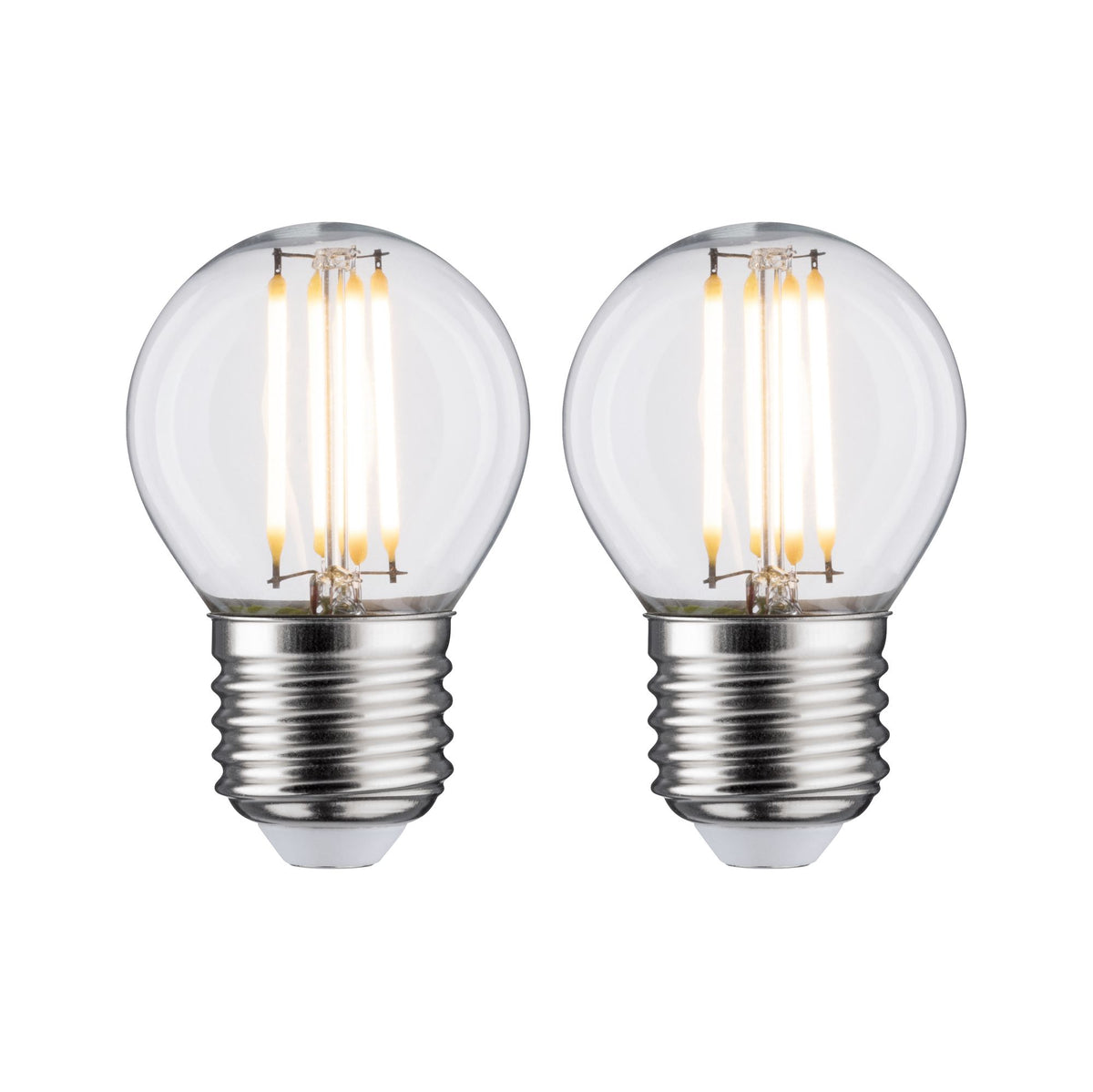 Paulmann LED Tropfen 5 Watt E27 Klar Warmweiß 2er-Pack