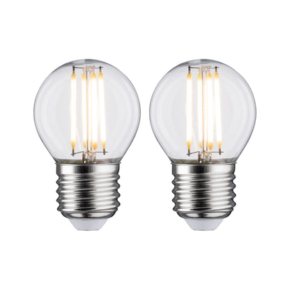 Paulmann LED Tropfen 5 Watt E27 Klar Warmweiß 2er-Pack