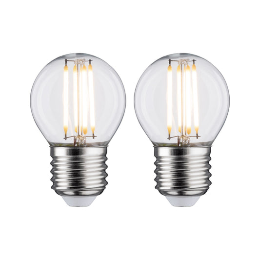 Paulmann LED Tropfen 5 Watt E27 Klar Warmweiß 2er-Pack