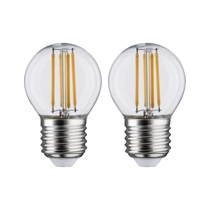 Paulmann LED Tropfen 5 Watt E27 Klar Warmweiß 2er-Pack