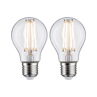 Paulmann LED Standardform 7 Watt E27 Klar Warmweiß 2er-Pack