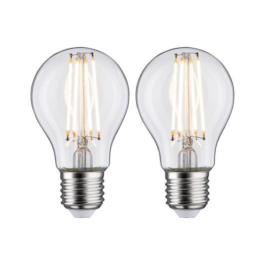 Paulmann LED Standardform 7 Watt E27 Klar Warmweiß 2er-Pack