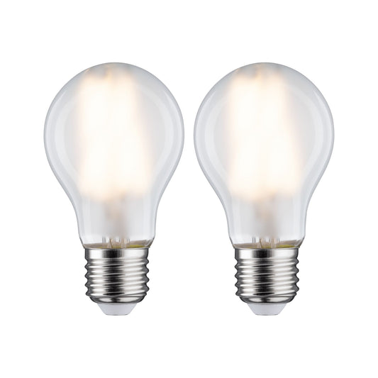 Paulmann LED Standardform 7 Watt E27 Matt Warmweiß 2er-Pack