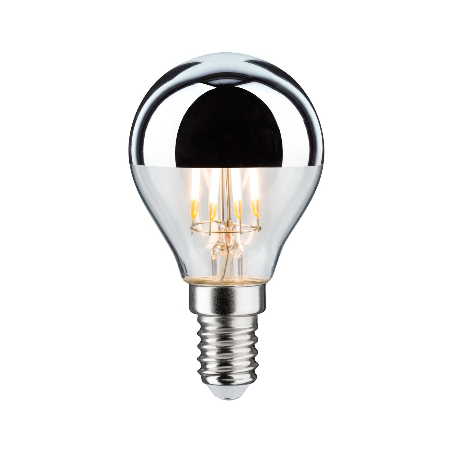 Paulmann LED Tropfen 4,8 Watt E14 Kopfspiegel Silber Warmweiß dimmbar