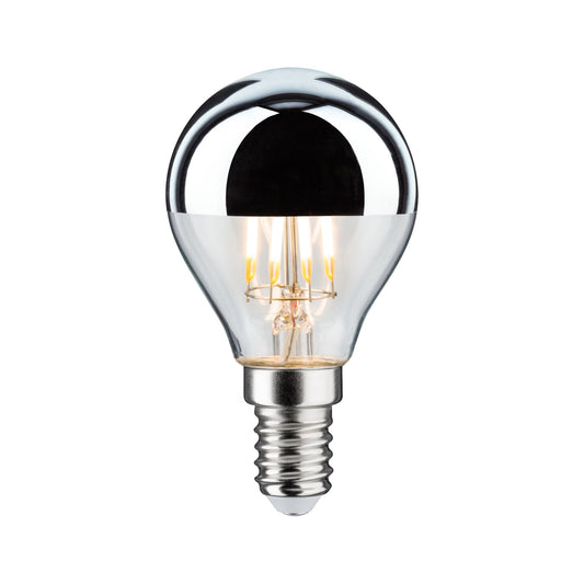 Paulmann LED Tropfen 4,8 Watt E14 Kopfspiegel Silber Warmweiß dimmbar