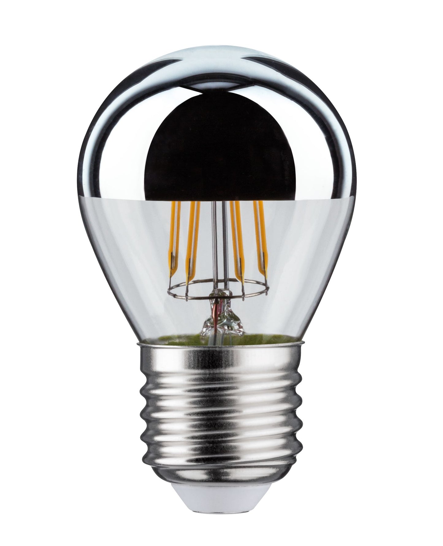 Paulmann LED Tropfen 4,8 Watt E27 Kopfspiegel Silber Warmweiß dimmbar