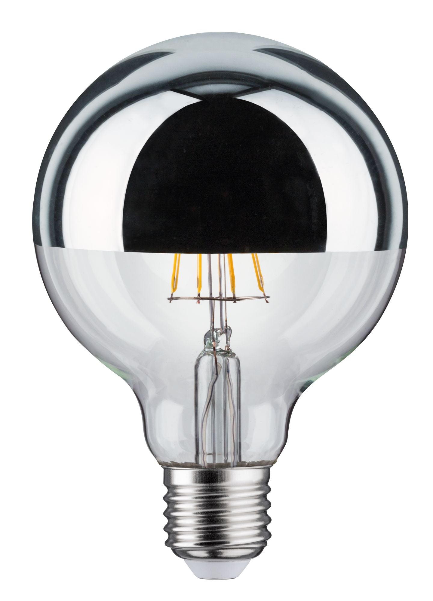 Paulmann LED Globe 4,8 Watt E27 Kopfspiegel Silber Warmweiß