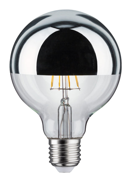 Paulmann LED Globe 4,8 Watt E27 Kopfspiegel Silber Warmweiß
