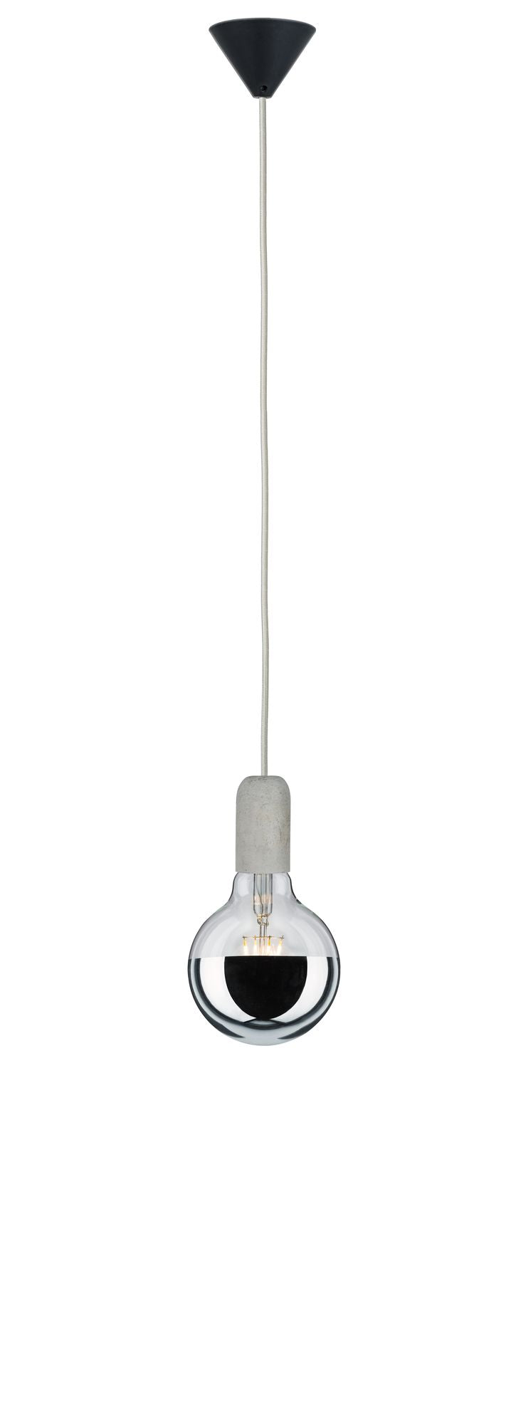 Paulmann LED Globe 6,5 Watt E27 Kopfspiegel Silber Warmweiß dimmbar