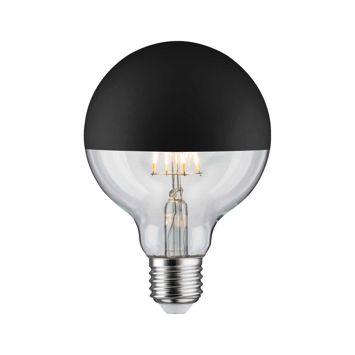 Paulmann LED Globe 6,5 Watt E27 Kopfspiegel Schwarz matt Warmweiß dimmbar