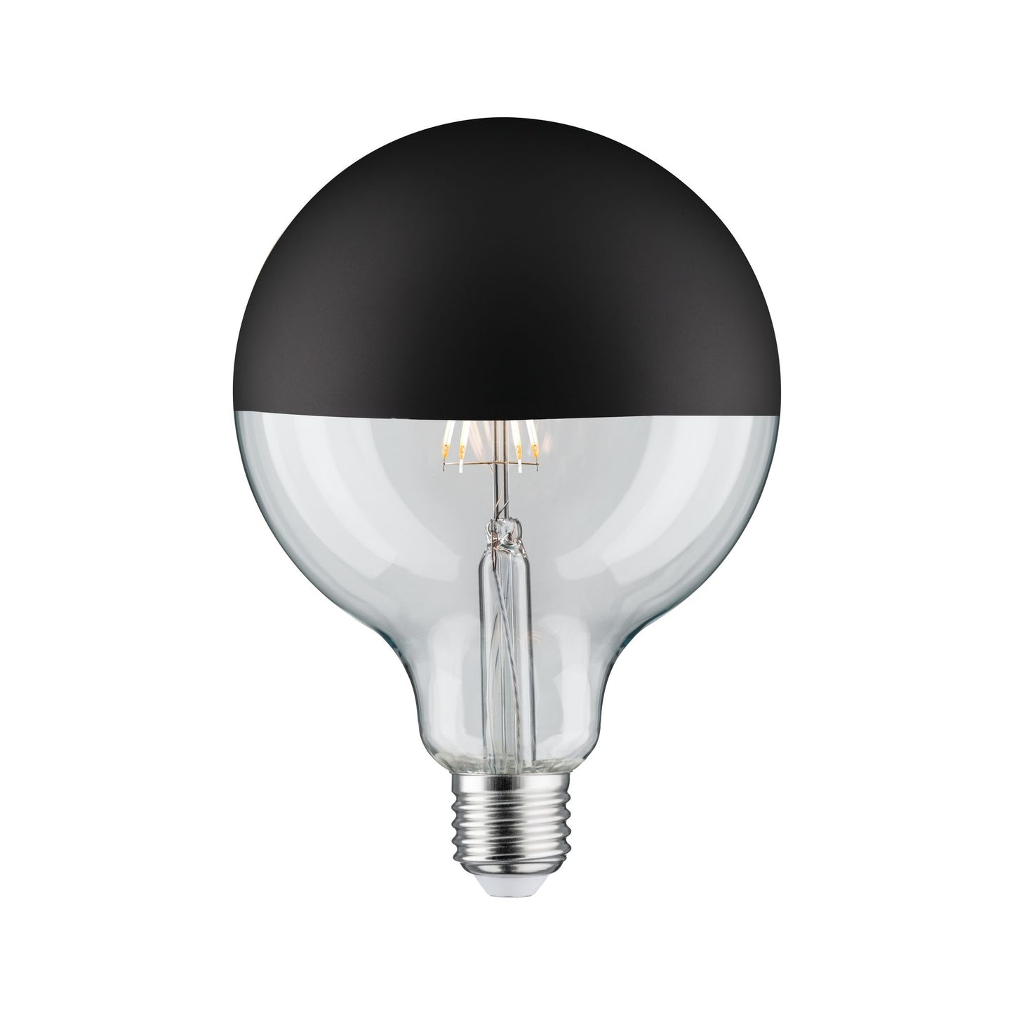 Paulmann LED Globe 6,5 Watt E27 Kopfspiegel Schwarz matt Warmweiß dimmbar