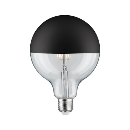 Paulmann LED Globe 6,5 Watt E27 Kopfspiegel Schwarz matt Warmweiß dimmbar