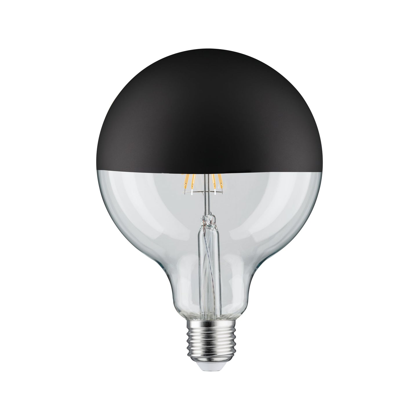 Paulmann LED Globe 6,5 Watt E27 Kopfspiegel Schwarz matt Warmweiß dimmbar