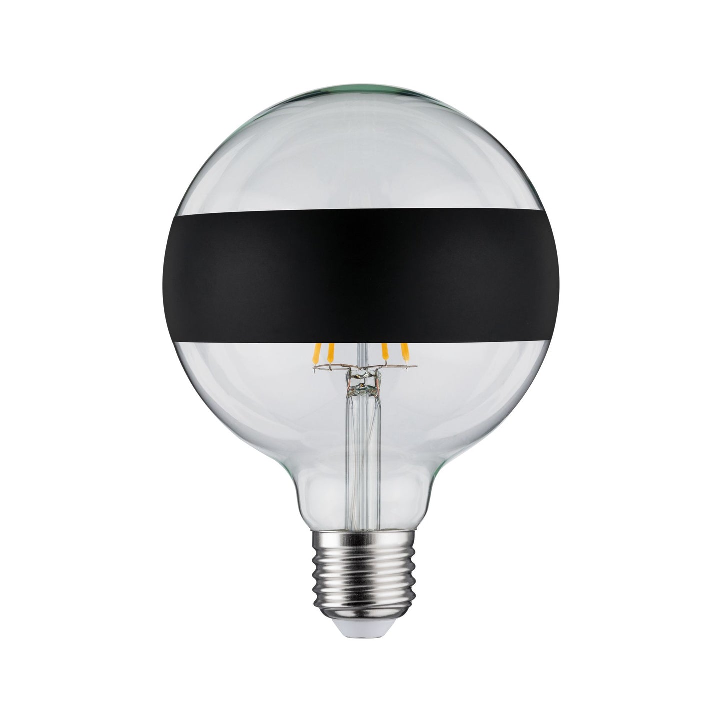 Paulmann LED Globe 6,5 Watt E27 Ringspiegel Schwarz matt Warmweiß dimmbar