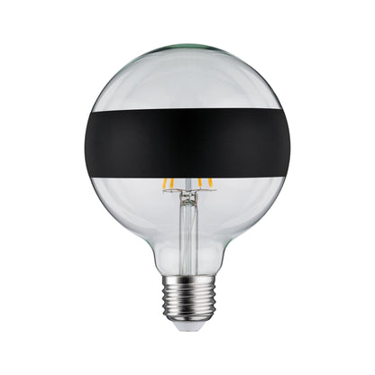 Paulmann LED Globe 6,5 Watt E27 Ringspiegel Schwarz matt Warmweiß dimmbar