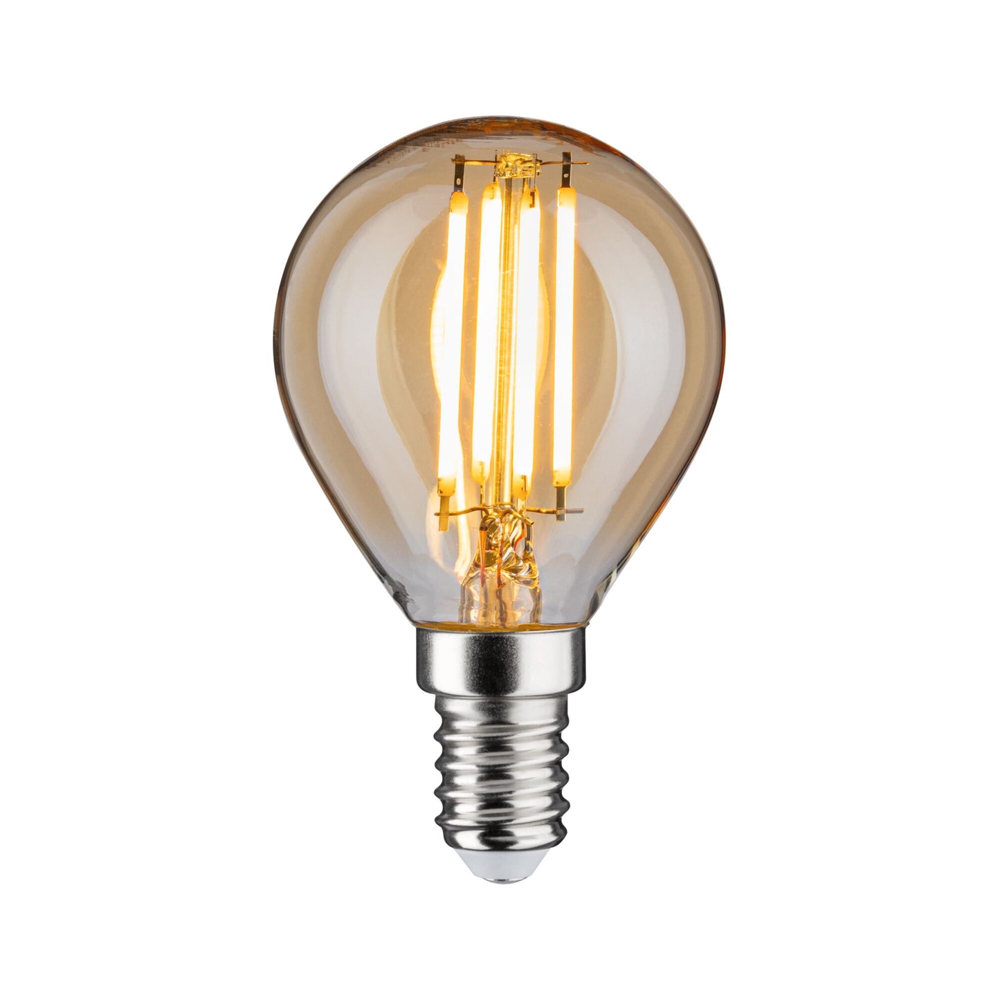 Paulmann LED Tropfen 4,7 Watt E14 Gold Goldlicht dimmbar
