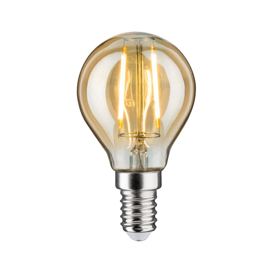 Paulmann LED Tropfen 4,7 Watt E14 Gold Goldlicht dimmbar