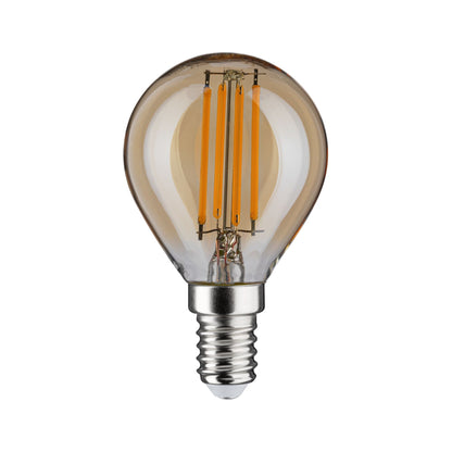 Paulmann LED Tropfen 4,7 Watt E14 Gold Goldlicht dimmbar