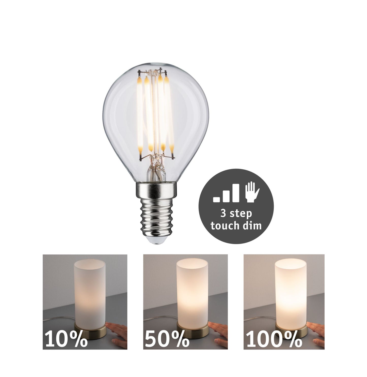 Paulmann LED Tropfen 5 Watt E14 2.700K touch dim