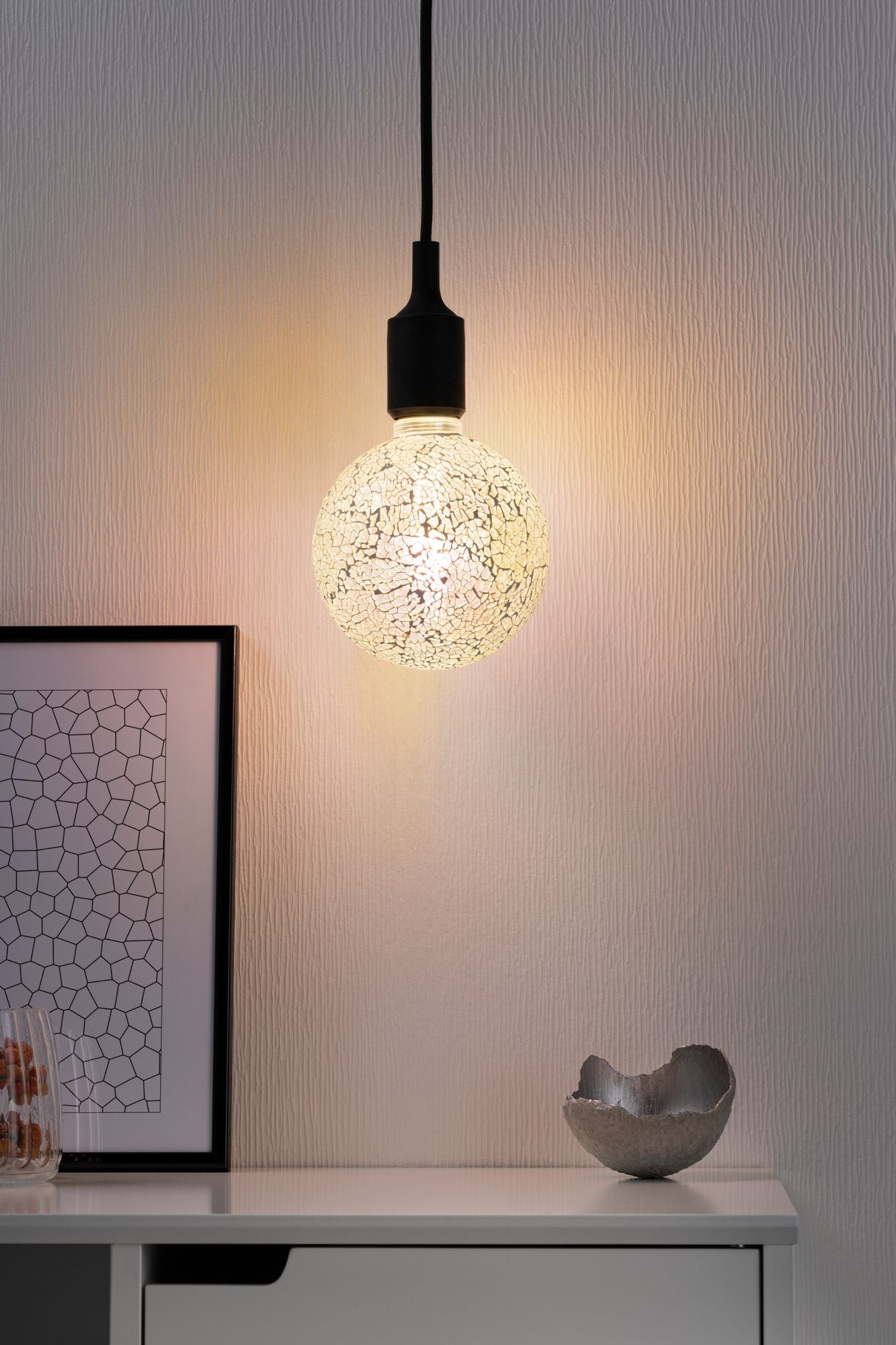 Paulmann LED G125 Miracle Mosaic 470lm white dim E27 2700K 230V