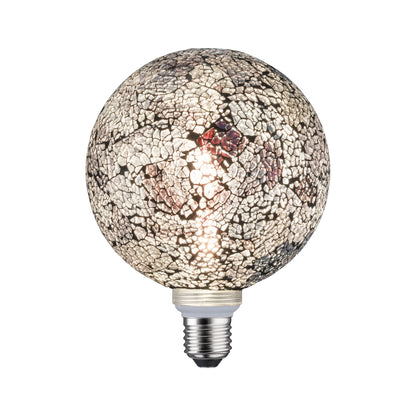 Paulmann LED G125 Miracle Mosaic 470lm black dim E27 2700K 230V