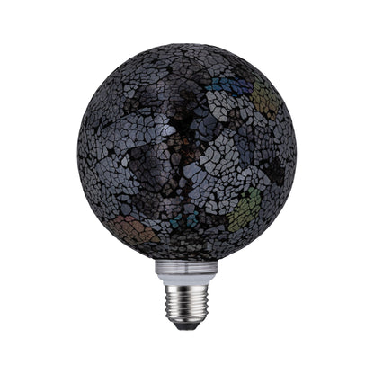 Paulmann LED G125 Miracle Mosaic 470lm black dim E27 2700K 230V