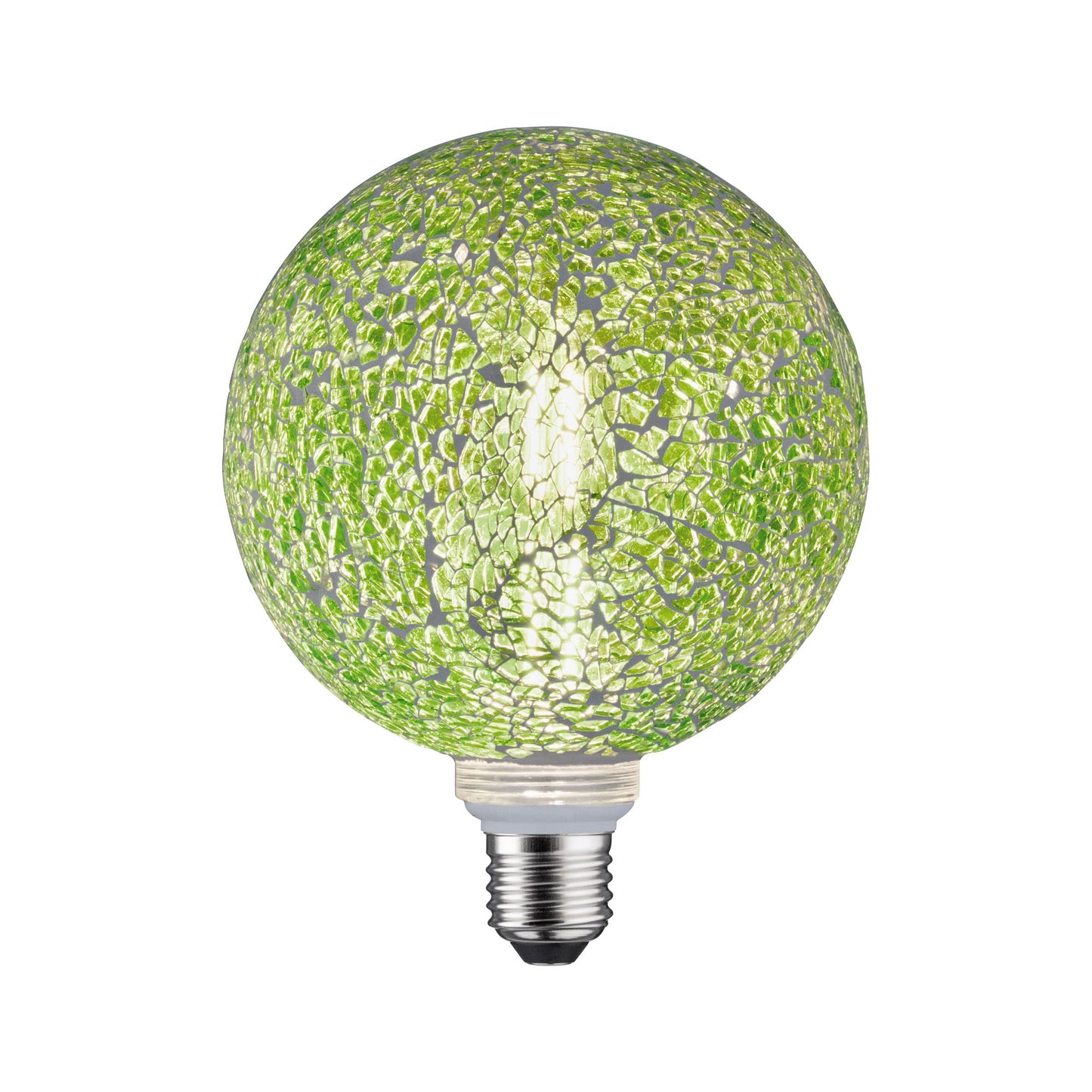 Paulmann LED G125 Miracle Mosaic 470lm green dim E27 2700K 230V