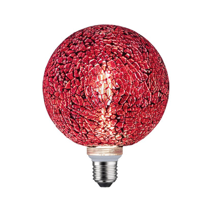 Paulmann LED G125 Miracle Mosaic 470lm red dim E27 2700K 230V