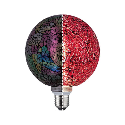 Paulmann LED G125 Miracle Mosaic 470lm red dim E27 2700K 230V