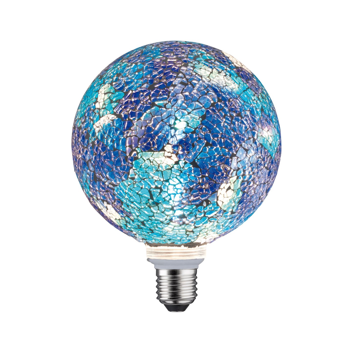 Paulmann LED G125 Miracle Mosaic 470lm blue dim E27 2700K 230V