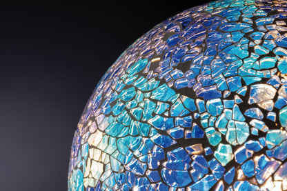 Paulmann LED G125 Miracle Mosaic 470lm blue dim E27 2700K 230V