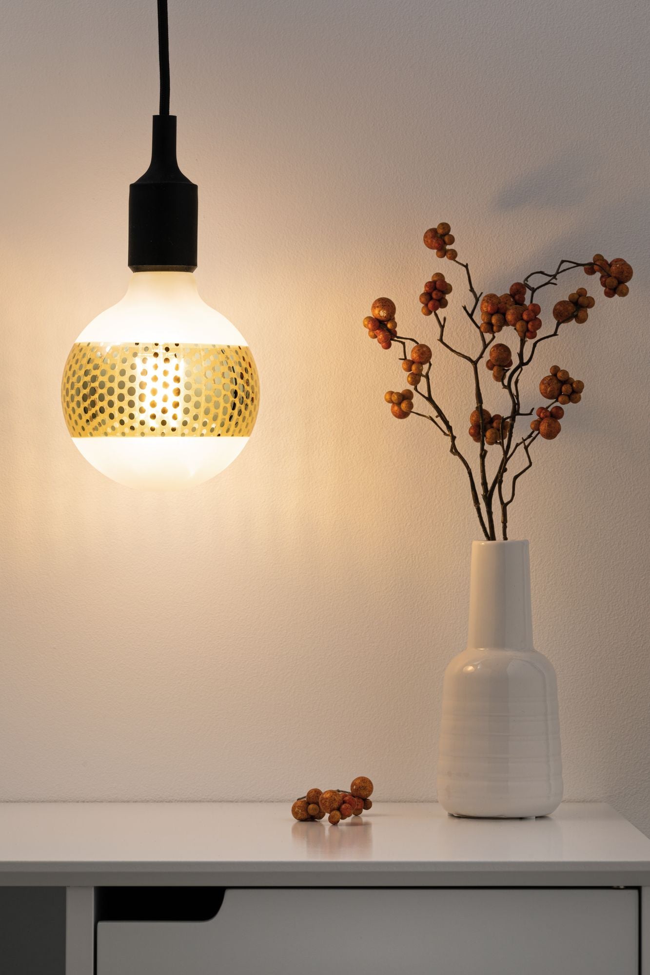 Paulmann LED G125 Ringspiegel gep 420lm E27 gold dim 2500K 230V