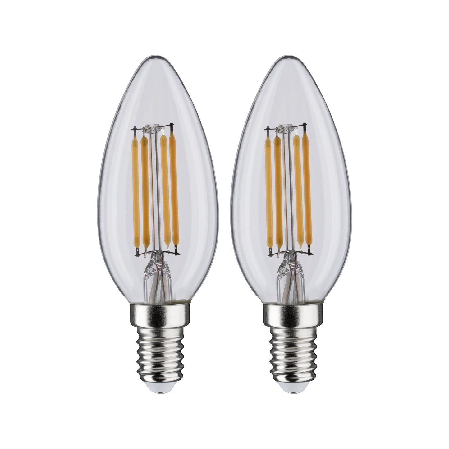 Paulmann LED Fil 2er Kerzen 470lm E14 2700K klar 4,5W 230W