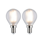 Paulmann LED Fil 2er Tropfen 470lm E14 2700K matt 4,5W 230W