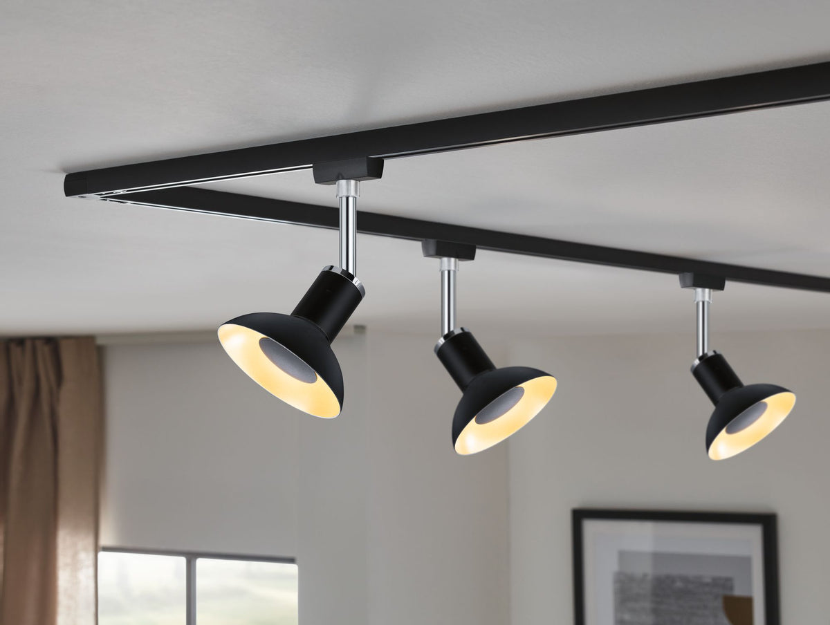 Paulmann LED Reflektor Schwarz#Gold 4,9W GU10 230V 3-Stufen-dimmbar